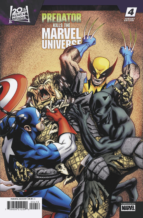 PREDATOR KILLS THE MARVEL UNIVERSE #4 1:25 MIKE MCKONE VARIANT
