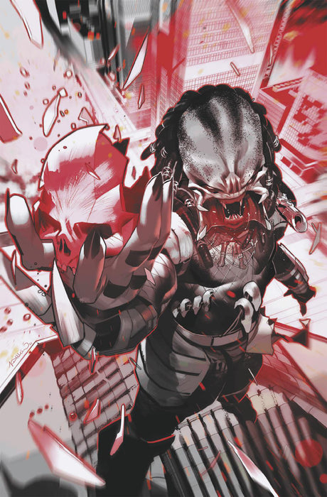 PREDATOR: BLACK, WHITE & BLOOD #1 1:100 SIMONE DI MEO VIRGIN VARIANT