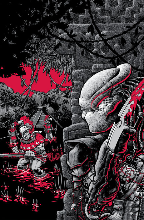 PREDATOR: BLACK, WHITE & BLOOD #2 1:50 GONZO VIRGIN VARIANT