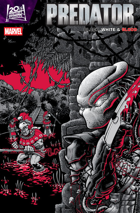 PREDATOR: BLACK, WHITE & BLOOD #2 GONZO VARIANT