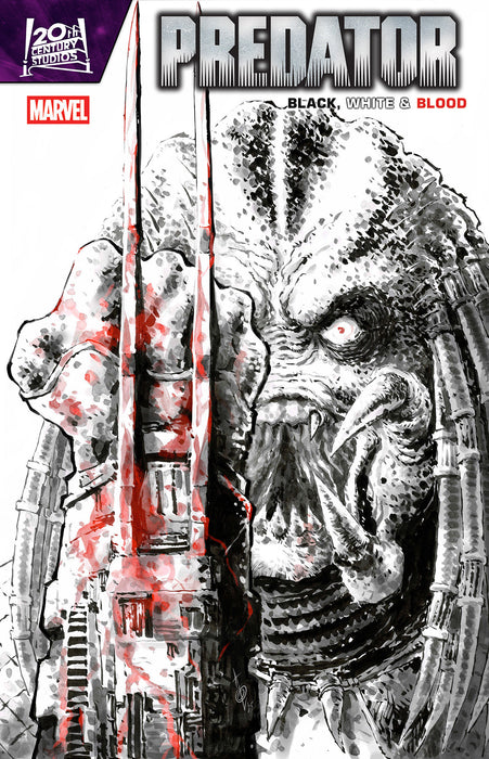 PREDATOR: BLACK, WHITE & BLOOD #3 1:25 ALAN QUAH VARIANT