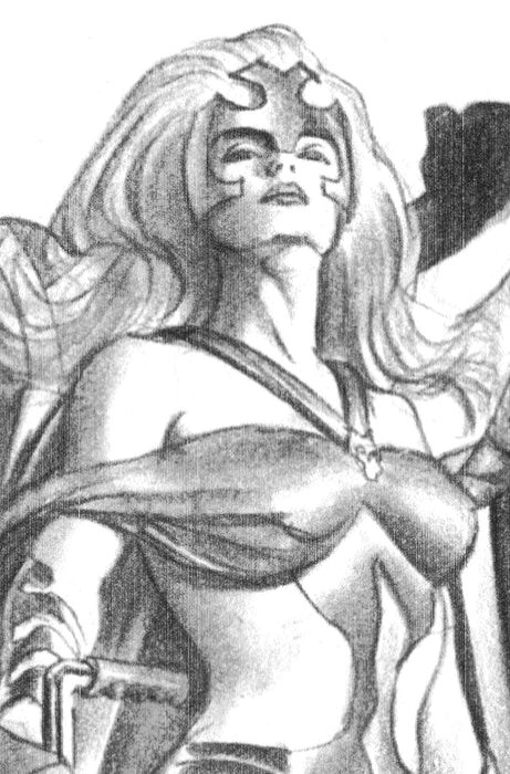 EMMA FROST: THE WHITE QUEEN #4 1:100 ALEX ROSS TIMELESS VIRGIN SKETCH VARIANT