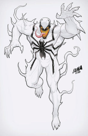VENOM #256 1:50 DAVID NAKAYAMA COLOR BLOCK WHITE VIRGIN VARIANT [DS]