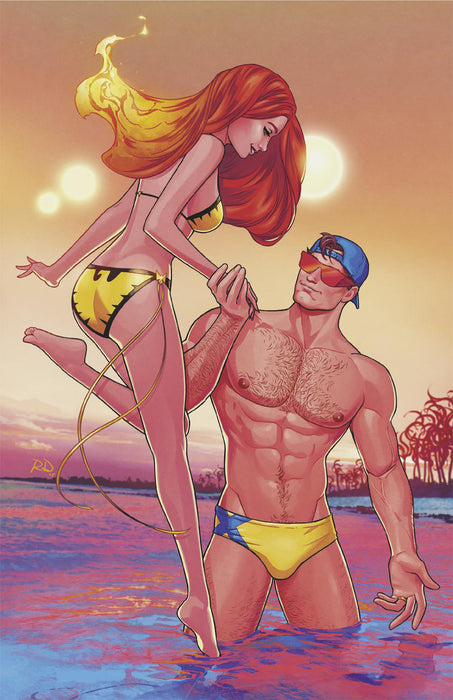 MARVEL SWIMSUIT SPECIAL: FRIENDS, FOES & RIVALS #1 1:50 RUSSELL DAUTERMAN VIRGIN VARIANT