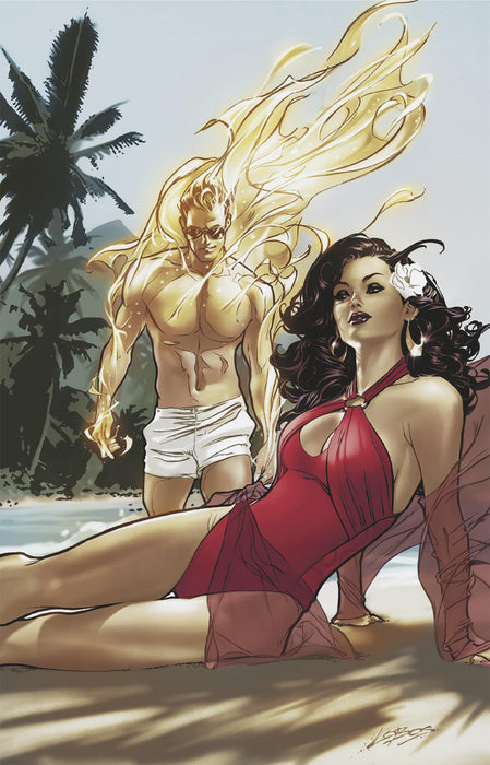 MARVEL SWIMSUIT SPECIAL: FRIENDS, FOES & RIVALS #1 1:100 PABLO VILLALOBOS VIRGIN VARIANT