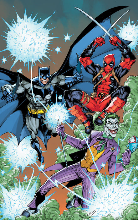 MARVEL/DC: DEADPOOL/BATMAN #1 1:25 MARK BAGLEY RATIO VIRGIN 2ND PRINTING VARIANT