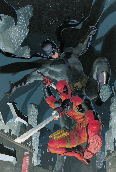MARVEL/DC: DEADPOOL/BATMAN #1 1:50 ESAD RIBIC RATIO VIRGIN 3RD PRINTING VARIANT