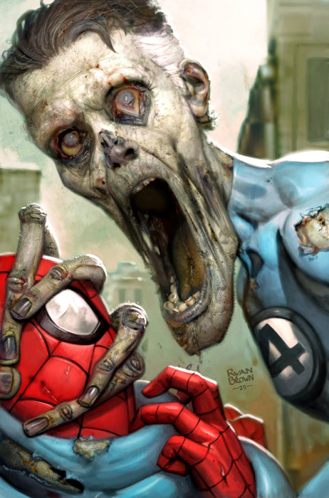 MARVEL ZOMBIES: RED BAND #1 1:25 RYAN BROWN RATIO VIRGIN 2ND PRINTING VARIANT [POLYBAGGED]
