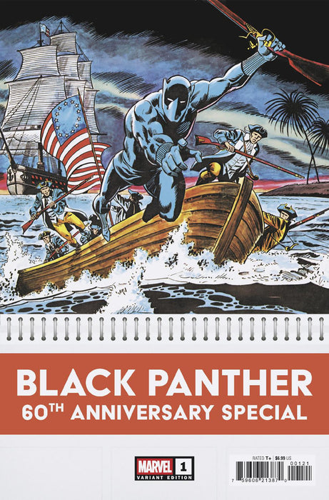 BLACK PANTHER 60TH ANNIVERSARY SPECIAL #1 1:50 BOB BROWN BICENTENNIAL CALENDAR HIDDEN GEM VARIANT