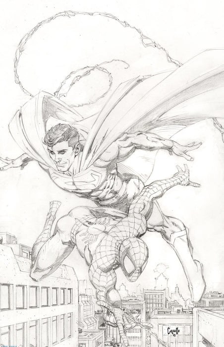 MARVEL/DC: SPIDER-MAN/SUPERMAN #1 1:200 GREG CAPULLO VIRGIN SKETCH VARIANT