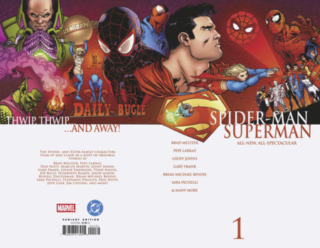 MARVEL/DC: SPIDER-MAN/SUPERMAN #1 1:25 GIUSEPPE CAMUNCOLI HOMAGE VARIANT