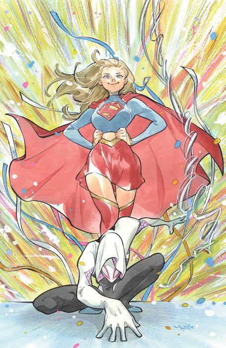 MARVEL/DC: SPIDER-MAN/SUPERMAN #1 1:25 PEACH MOMOKO RATIO VIRGIN 2ND PRINTING VARIANT
