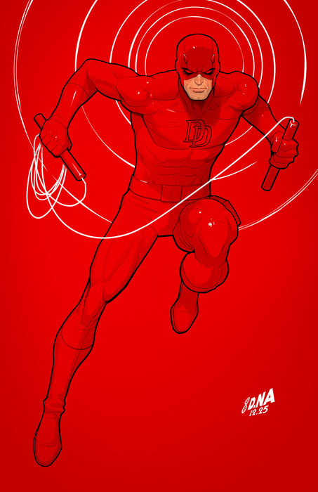 DAREDEVIL/PUNISHER: THE DEVIL'S TRIGGER #4 1:50 DAVID NAKAYAMA COLOR BLOCK RED VIRGIN VARIANT