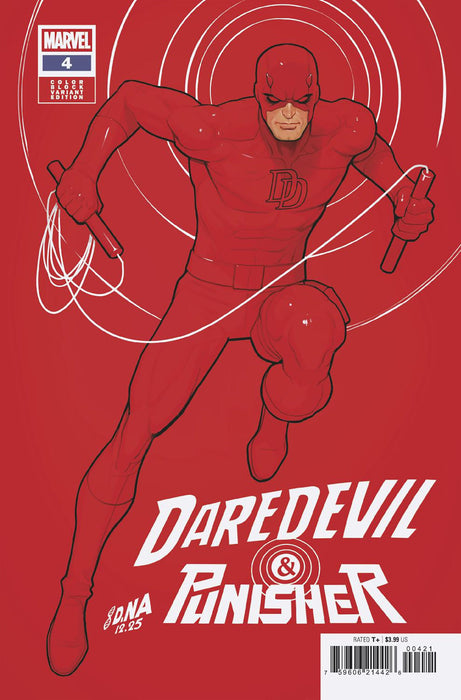 DAREDEVIL/PUNISHER: THE DEVIL'S TRIGGER #4 DAVID NAKAYAMA COLOR BLOCK RED VARIANT