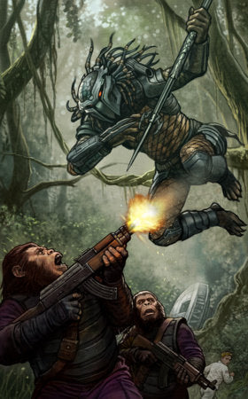 PREDATOR VS. THE PLANET OF THE APES #1 1:100 STONEHOUSE VIRGIN VARIANT