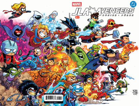 JLA/AVENGERS #3 FACSIMILE EDITION 1:25 SKOTTIE YOUNG WRAPAROUND VARIANT