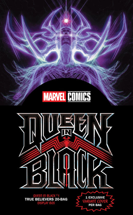 QUEEN IN BLACK #1 TRUE BELIEVERS 20-BAG DISPLAY BOX