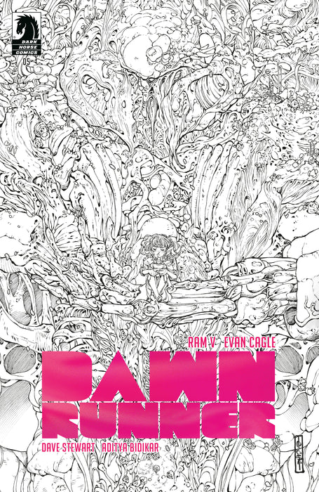 Dawnrunner #5 (CVR D) (1:10) (Foil) (B&W) (Evan Cagle)