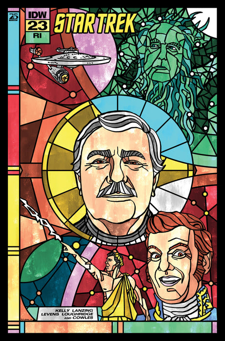 Star Trek #23 Variant RI (1:10) (Lendl Connecting Stained Glass Variant)