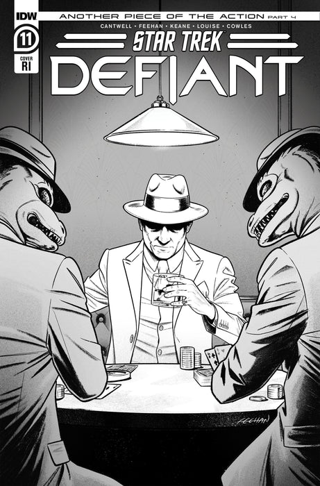 Star Trek: Defiant #11 Variant RI (10) (Feehan B&W)