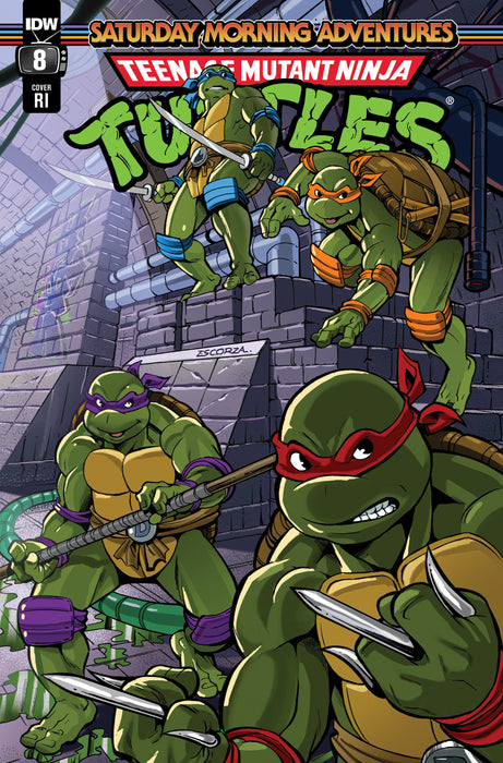 Teenage Mutant Ninja Turtles: Saturday Morning Adventures #8 Variant RI (1:10) (Escorzas)