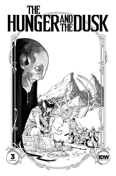 The Hunger and the Dusk #3 Variant RI (25) (Wildgoose B&W)