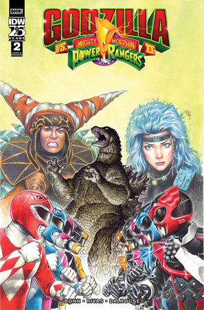 Godzilla Vs. The Mighty Morphin Power Rangers II #2 Variant RI (1:10) (Su)