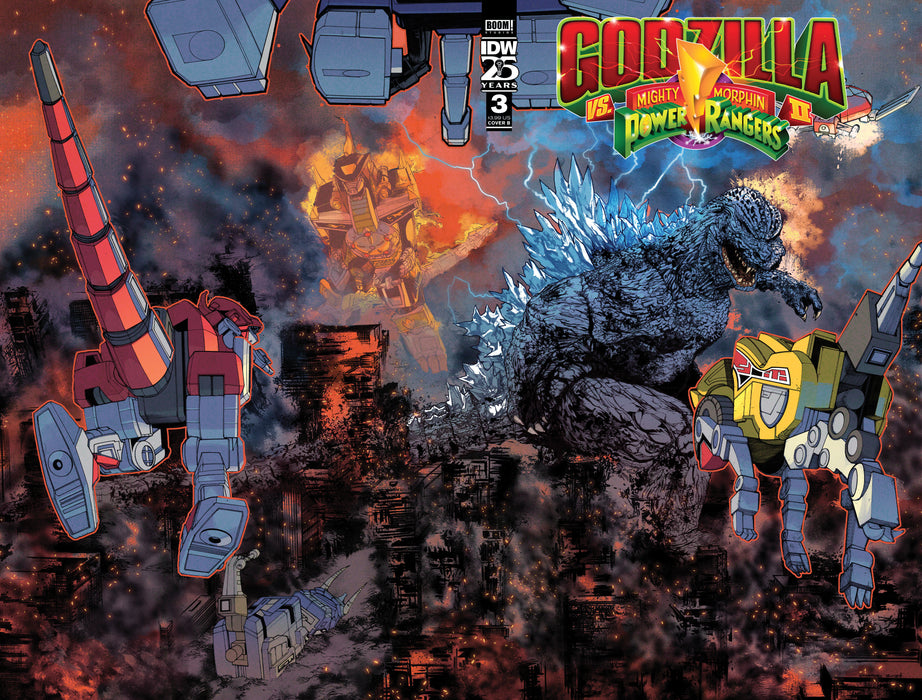 Godzilla Vs. The Mighty Morphin Power Rangers II #3 Variant B (Sanchez)