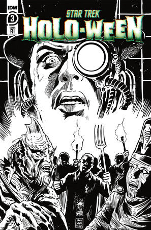 Star Trek: Holo-Ween #3 Variant RI (10) (Francavilla B&W)[1:10]