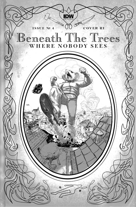 Beneath the Trees Where Nobody Sees #4 Variant 1:25 (Rossmo Storybook Variant  B&W)