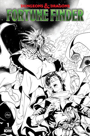 Dungeons & Dragons: Fortune Finder #1 Variant RI (10) (Jaro B&W)
