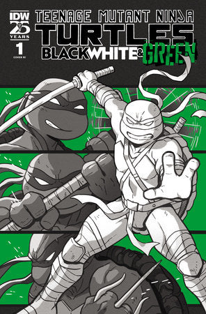 Teenage Mutant Ninja Turtles: Black, White, and Green #1 Variant RI (1:10) (Ganucheau)