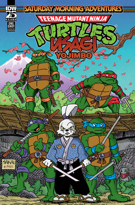Teenage Mutant Ninja Turtles/Usagi Yojimbo: Saturday Morning Adventures Variant RI (1:50) (Sakai)