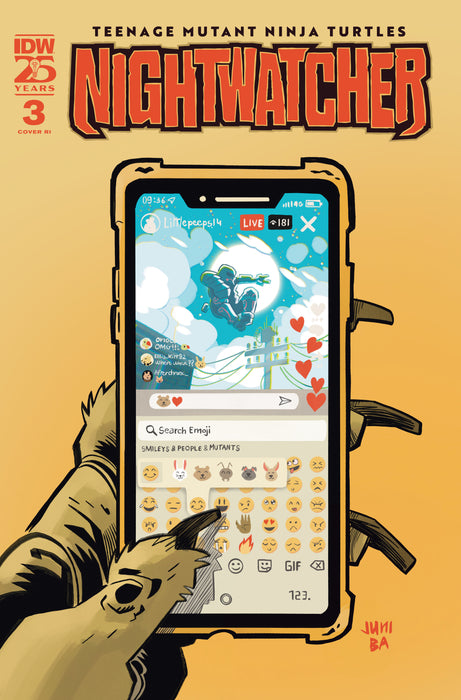 Teenage Mutant Ninja Turtles: Nightwatcher #3 Variant RI (1:10) (Ba)