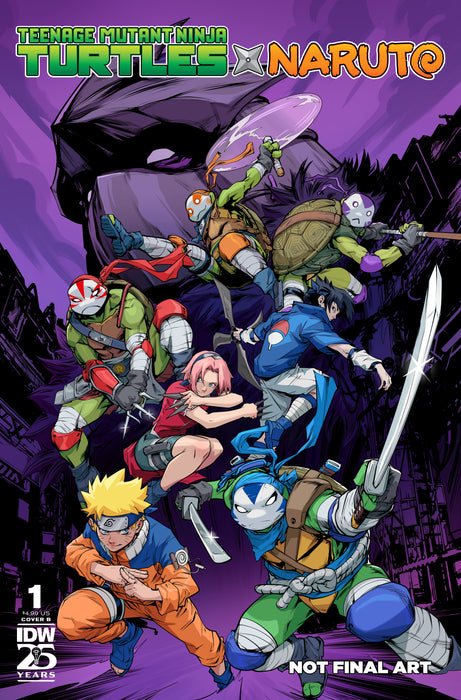 Teenage Mutant Ninja Turtles x Naruto #1 Variant B (Prasetya)