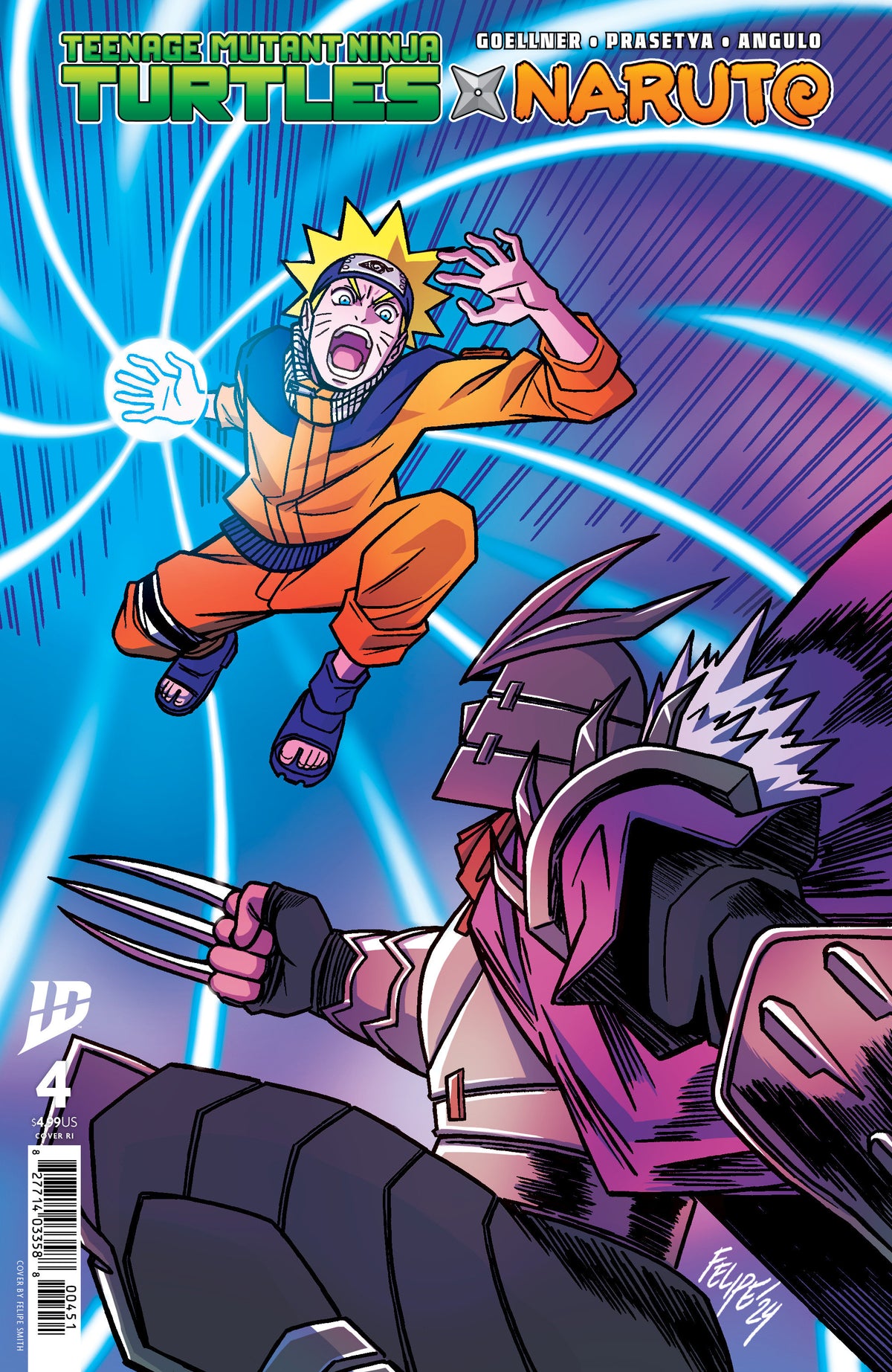 Teenage Mutant Ninja Turtles x Naruto #4 Variant RI (25) (Smith