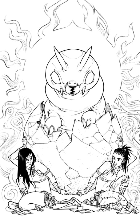 Mothra: Queen of the Monsters #2 Variant RI (50) (Campbell B&W Full Art)