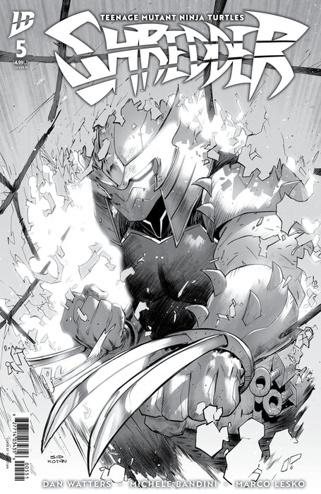Teenage Mutant Ninja Turtles: Shredder #5 Variant RI (25) (Kotian B&W)