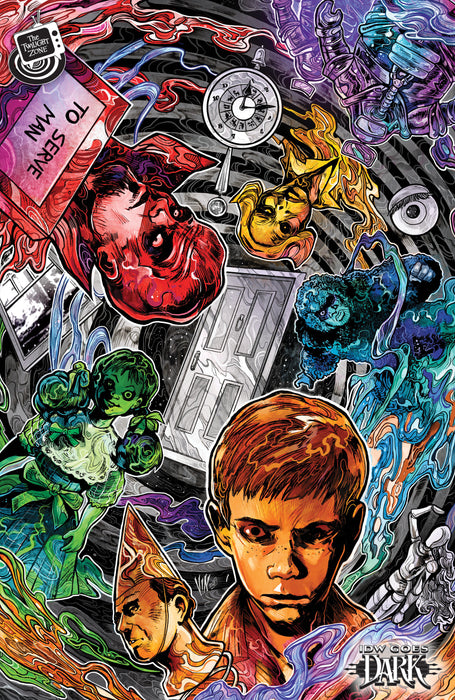 The Twilight Zone #11 Variant C (Riccardi IDW Goes Dark Variant)