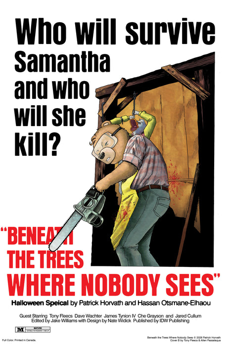 Beneath the Trees Where Nobody Sees Halloween Special Variant B (Fleecs Movie Homage Cover)