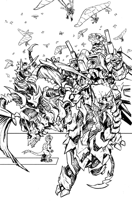 Starship Godzilla: Invasion X [Kai-Sei Era] #3 Variant RI (10) (Ono B&W Full Art)