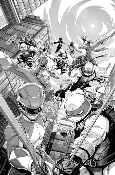 Mighty Morphin Power Rangers/ Teenage Mutant Ninja Turtles III #1 Cover G 1:10 INCV (Full Art, Zonno)