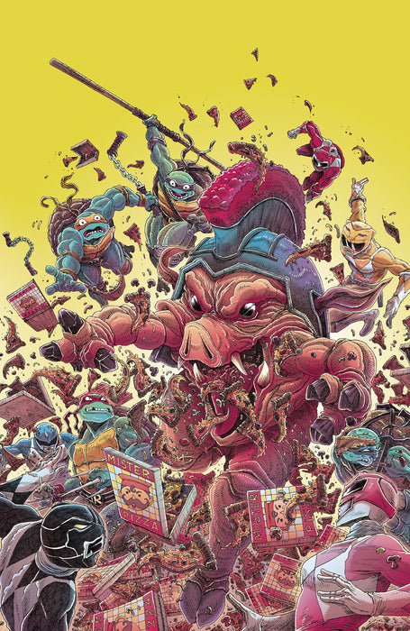 Mighty Morphin Power Rangers/ Teenage Mutant Ninja Turtles III #1 Cover I 1:25 INCV (Full Art, Stokoe)