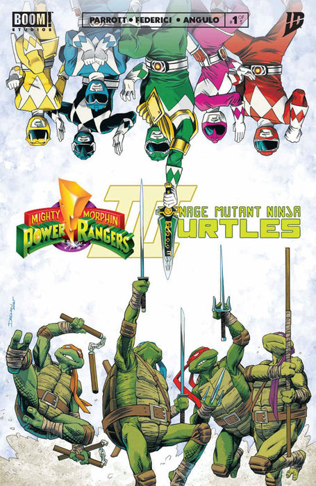 Mighty Morphin Power Rangers/ Teenage Mutant Ninja Turtles III #1 Cover N FOC Reveal Variant (Dressed, Shalvey)