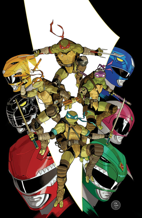 Mighty Morphin Power Rangers/ Teenage Mutant Ninja Turtles III #1 Cover O Unlockable Var (Full Art, Mora)