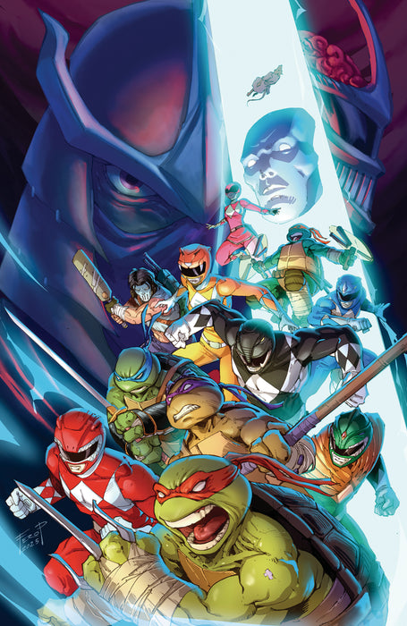Mighty Morphin Power Rangers/Teenage Mutant Ninja Turtles III #2 Cover H 1:100 INCV Variant (Full Art, Foil, Pe)