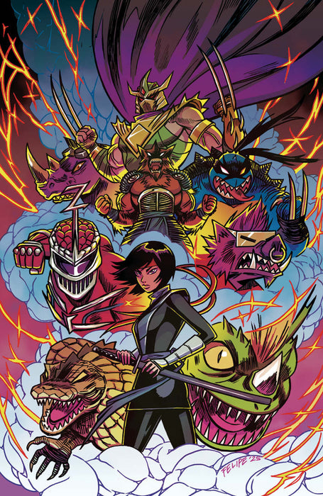 Mighty Morphin Power Rangers/Teenage Mutant Ninja Turtles III #2 Cover J 1:250 INCV (Full Art, Smith)