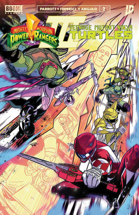 Mighty Morphin Power Rangers/Teenage Mutant Ninja Turtles III #2 Cover K FOC Reveal Variant (Dressed, Carlini)