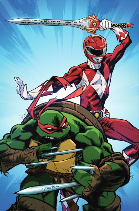 Mighty Morphin Power Rangers/Teenage Mutant Ninja Turtles III #2 Cover L Unlimited Variant (Full Art, Randolph)