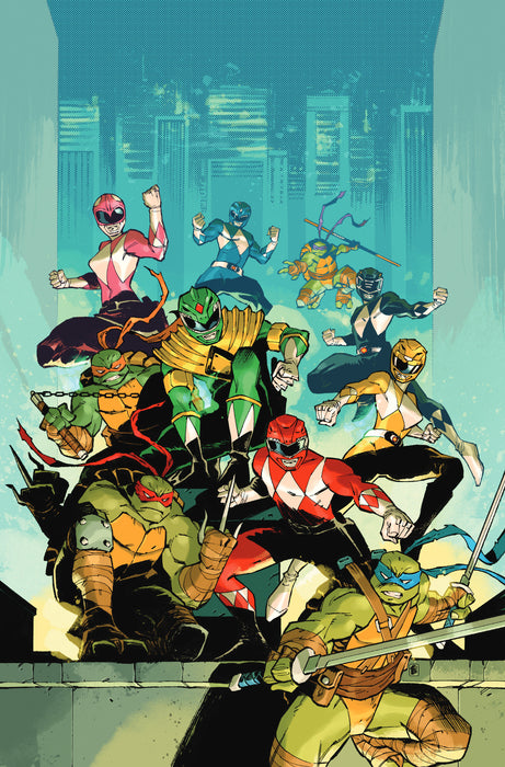 Mighty Morphin Power Rangers/Teenage Mutant Ninja Turtles III #2 Cover M 1:5 INCV (Full Art, Cardstock, Daniel)